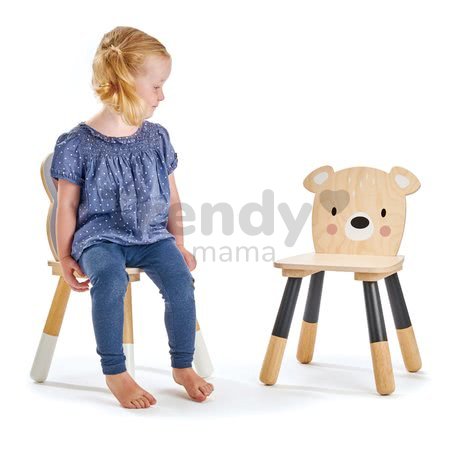 Drevená stolička medveď Forest Bear Chair Tender Leaf Toys pre deti od 3 rokov