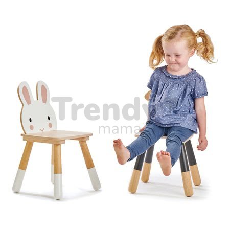 Drevená stolička zajac Forest Rabbit Chair Tender Leaf Toys pre deti od 3 rokov