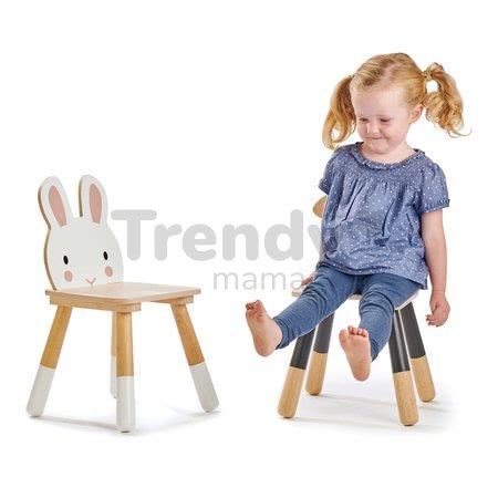 Drevená stolička zajac Forest Rabbit Chair Tender Leaf Toys pre deti od 3 rokov