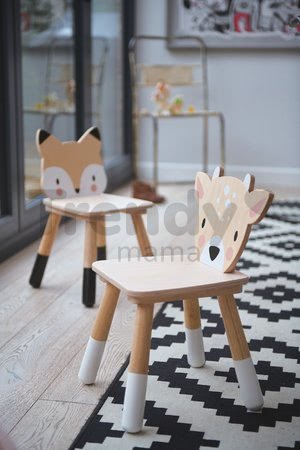 Drevená stolička líška Forest Fox Chair Tender Leaf Toys pre deti od 3 rokov