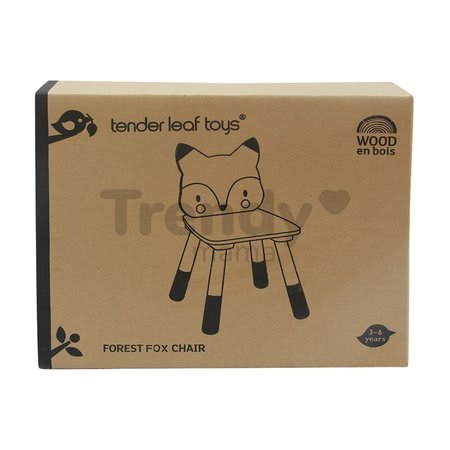 Drevená stolička líška Forest Fox Chair Tender Leaf Toys pre deti od 3 rokov