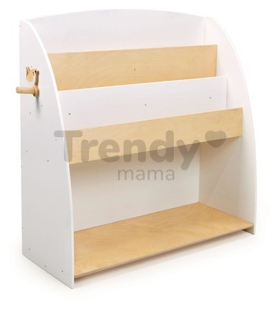 Drevená knižnica s vešiakom Forest Book Case Tender Leaf Toys s troma poličkami