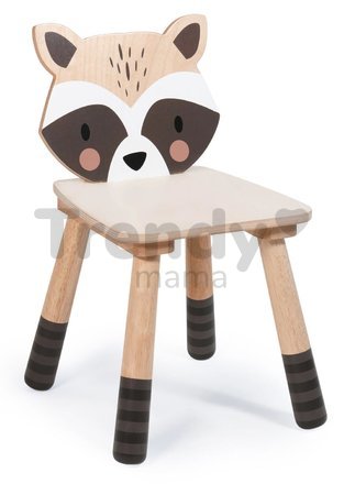 Drevená stolička mýval Forest Racoon Chair Tender Leaf Toys pre deti od 3 rokov