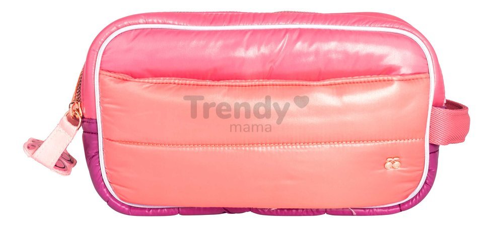 Cestovné puzdro kozmetická taštička Travel Pouch Puffer Pink Jeune Premier ergonomické luxusné prevedenie 25*12,5 cm