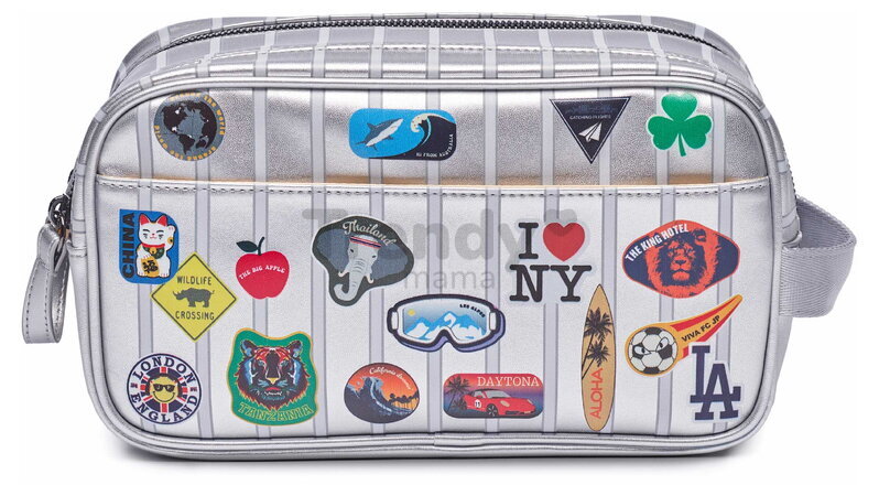 Cestovné puzdro kozmetická taštička Travel Pouch Jetsetter Silver Jeune Premier ergonomické luxusné prevedenie 25*12,5 cm