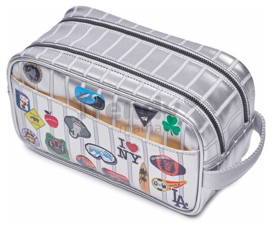 Cestovné puzdro kozmetická taštička Travel Pouch Jetsetter Silver Jeune Premier ergonomické luxusné prevedenie 25*12,5 cm