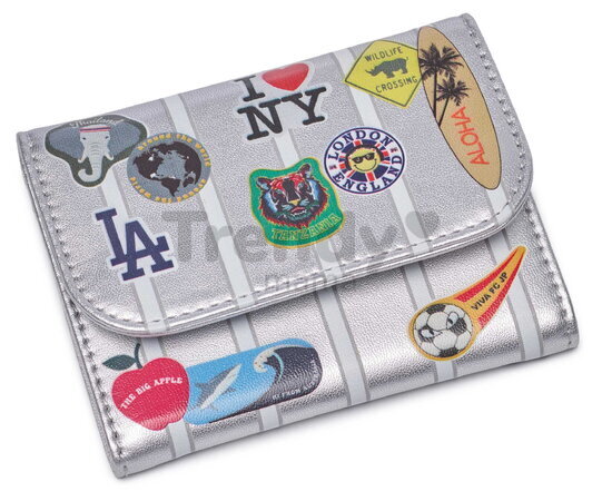 Peňaženka Wallet Jetsetter Silver Jeune Premier luxusné prevedenie 11*15 cm