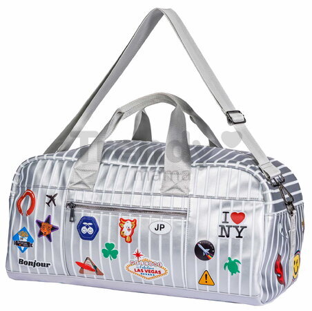 Cestovná taška Caroline Weekend Bag Jetsetter Silver Jeune Premier ergonomická luxusné prevedenie 50*25 cm