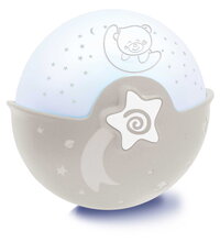 Nočná lampička Soothing Light & Projector Ecru Infantino s hudbou a projektorom hnedá od 0 mes