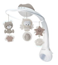 Hudobný kolotoč nad postieľku 3in1 Projector Musical Mobile Ecru Infantino s projektorom a nočným svetlom hnedý od 0 mes