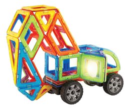 Stavebnica magnetická Blikajúce svetlá Dynamic Flash Set Magformers elektronická  54 dielov od 3 rokov MGF0107