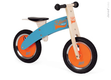 Drevený balančný bicykel Bikloon Janod Blue&Orange od 3-6 rokov