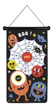Magnetický terč Príšerky Monsters Magnetic Dart Game Janod obojstranný so 6 magnetickými šípkami od 4 rokov