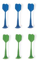 Magnetické šípky k magnetickým terčom Magnetic Darts Janod modré a zelené bez hrotov 6 ks od 4 rokov