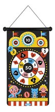 Magnetický terč Zábavný park Fun Fair Magnetic Dart Game Janod obojstranný so 6 magnetickými šípkami od 4 rokov