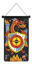 Magnetický terč Draky Dragons Magnetic Dart Game Janod obojstranný so 6 magnetickými šípkami od 4 rokov