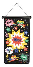 Magnetický terč Superhrdina Superhero Magnetic Dart Game Janod obojstranný so 6 magnetickými šípkami od 4 rokov