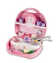 Játékkonyha Hello Kitty Mini Cuisine Smoby kofferban 20 kiegészítővel világos rózsaszín