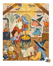 Puzzle v kufríku Čarodejnícka škola Magic Janod 200 dielov od 7 rokov