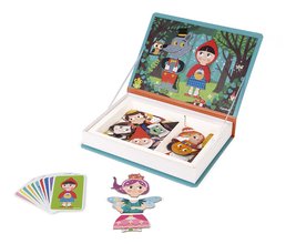 Magnetická kniha Rozprávky Fairytales Magnetibook Janod 30 magnetiek a 10 šablón