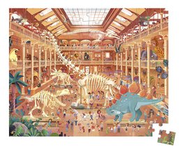 Puzzle v kufríku V múzeu Natural History Museum Janod 100 dielov od 6 rokov