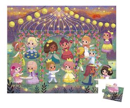 Puzzle v kufríku Princezné Princesses Janod 36 dielov od 4 rokov