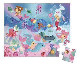 Puzzle v kufríku Morské víly Mermaids Janod 24 dielov