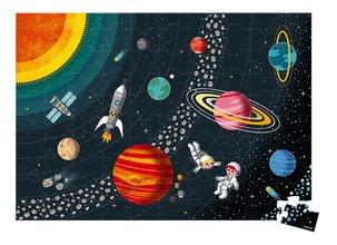 Vzdelávacie puzzle Slnečná sústava Educational Puzzle Solar System Janod 100 dielov od 5 rokov