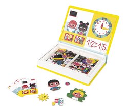 Magnetická kniha Hodiny Magnetibook Janod 75 magnetiek a 16 šablón J02724