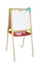 Drevená školská tabuľa Tableau Bois Smoby magnetická, obojstranná s 59 doplnkami