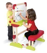 Drevená školská lavica Modulo Space Smoby obojstranná skladacia s 80 doplnkami