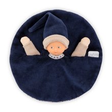 Játékbaba dédelgetésre Tidoudou Navy Blue Starry Dreams Mon Doudou Corolle extra puha textilből kék szemekkel 17 cm 0 hó-tól