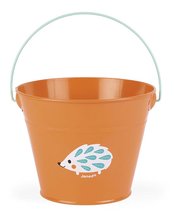 Vedierko na záhradu Happy Garden Janod kovové oranžové J03188