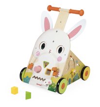 Drevené chodítko Zajac Rabbit Baby Walker Janod multifunkčné od 12 mes J03326