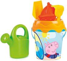 Vödör szett Peppa Pig Garnished Bucket Smoby locsolókannával 17 cm magas 18 hó-tól