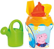 Set găleată Peppa Pig Garnished Bucket Smoby cu stropitoare 17 cm înălțime de la 18 luni