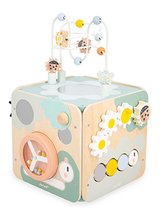Drevená didaktická kocka Záhrada Multiactivity Maxi Cube Sweet Cocoon Janod 11 aktivít od 18 mes J04060
