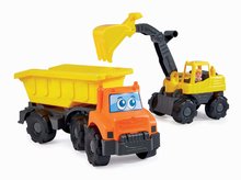 Jucării de construit excavator și autobasculant Dump Truck and Excavator TP Écoiffier cu figurina unui muncitor de la 18 luni ECO419