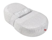 Cuib de dormit pentru bebeluși Cocoonababy® Pod Support Nest Red Castle Moon & Stars cu cearșaf extensibil gri cu model de la 0-3 luni RC445182