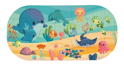 Puzzle do vody Morské zvieratká My Ocean Bath Puzzle Janod 28 dielov J04727