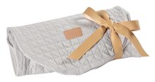 Povlečení na kojící polštář Big Flopsy™ Fitted Sheet Beaba Fleur de Coton® Pearl Grey šedé