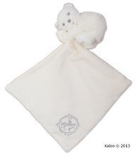 Plyšový medvedík na maznanie Perle-Hug Doudou Kaloo 32 cm v darčekovom balení pre najmenších krémový