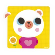 Magnetická hra Emócie a pocity Medveď The Emotions Bear Janod s predlohami 30 dielov od 24 mes J05447
