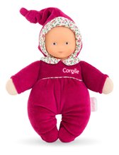 Bábika Babidoux Pink Grenadine Mon Doudou Corolle s modrými očami a hrkálkou 20 cm od 0 mes