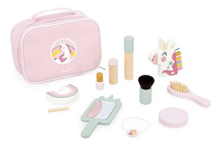 Kozmetický kufrík Jednorožec Vanity Suitcase Unicorn Janod 10 doplnkov J06465