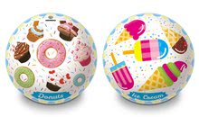 Gumová rozprávková lopta Donuts a Ice Cream Mondo 14 cm MON5515