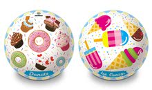 Gumový pohádkový míč Donuts a Ice Cream Mondo 14 cm