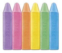 Színes járdakréták Sidewalk Chalks Janod 6 szín J07417