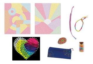 Maxi kreatívna sada Farebný svet Multi-activities Color Addict Atelier Janod XXL sada 104-dielna od 8 rokov J07754