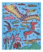 Maxi kreatívna sada Maľovanie Dinosaurus Magic Painting Dinosaur Atelier Janod 6 magických malieb od 6 rokov J07873